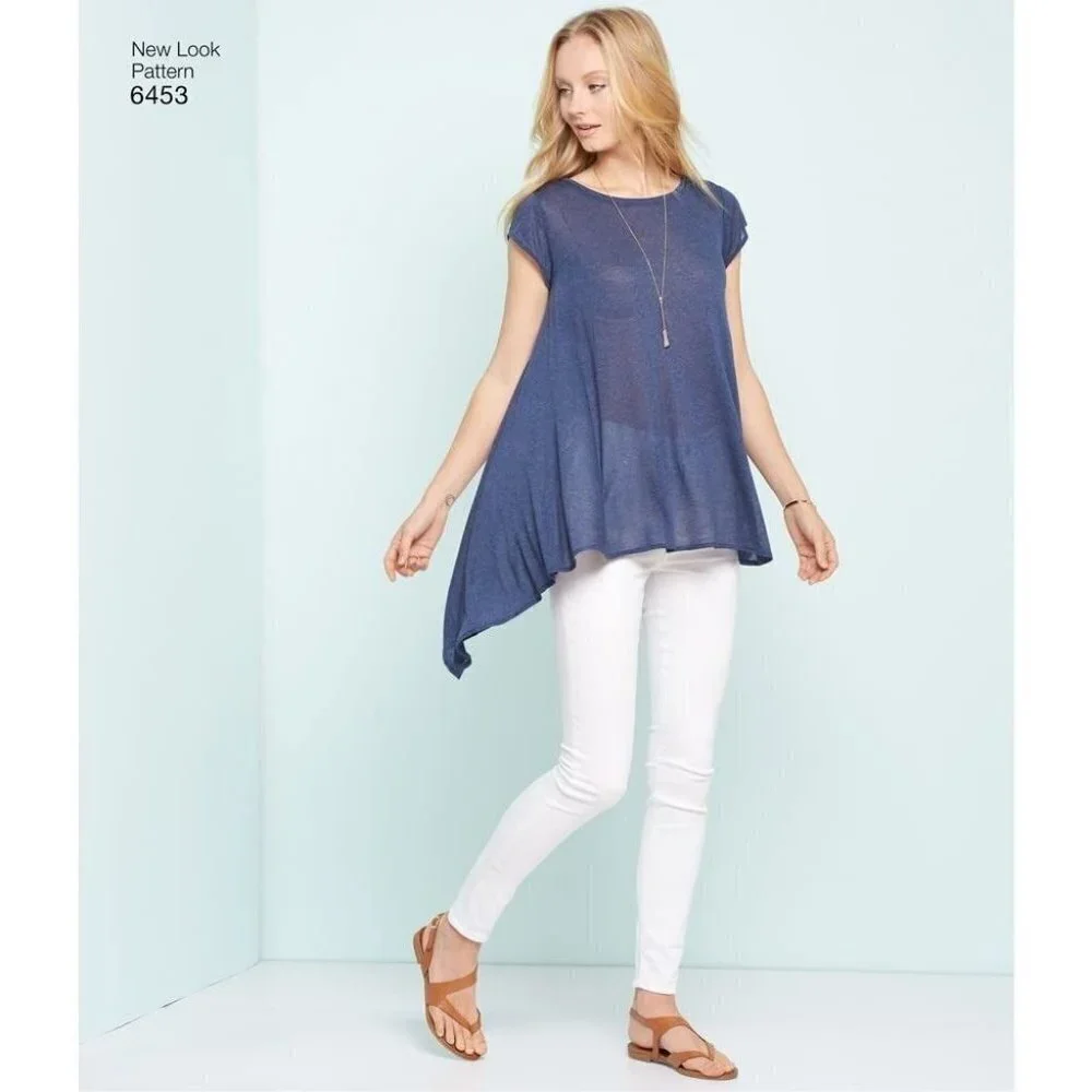 New Look Sewing Pattern 6453 Easy‎ Knit Tops Misses 6-18